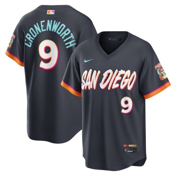 Men's San Diego Padres #9 Jake Cronenworth Nike Obsidian 2026 City Connect Stadium Jersey