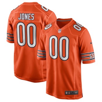 Men's Chicago Bears Logan Jones Orange 2026 NFL Draft Game Jersey