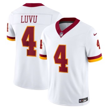 Men's Washington Commanders #4 Frankie Luvu White Super Bowl Era Vapor F.U.S.E. Sewn Down Limited Jersey Men's Washington Commanders #4 Frankie Luvu White Super Bowl Era Vapor F.U.S.E. Sewn Down Limited Jersey