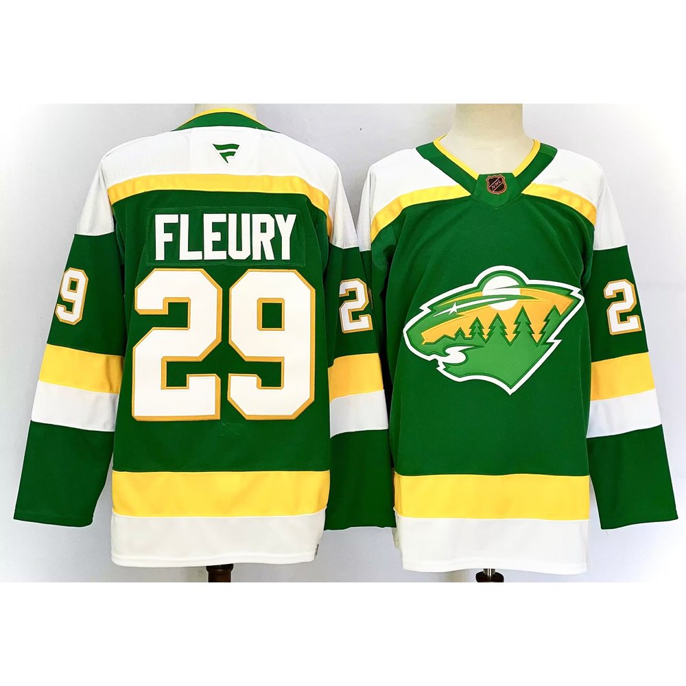 Youth Minnesota Wild #29 Marc-Andre Fleury Green 2024-25 Alternate Stitched Hockey Jersey Youth Minnesota Wild #29 Marc-Andre Fleury Green 2024-25 Alternate Stitched Hockey Jersey