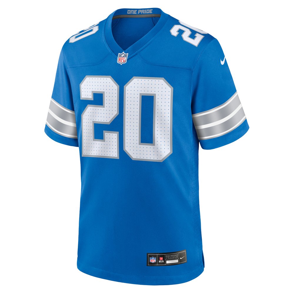 Men's Detroit Lions #20 Barry Sanders Blue Retired Player Game Jersey Men's Detroit Lions #20 Barry Sanders Blue Retired Player Game Jersey