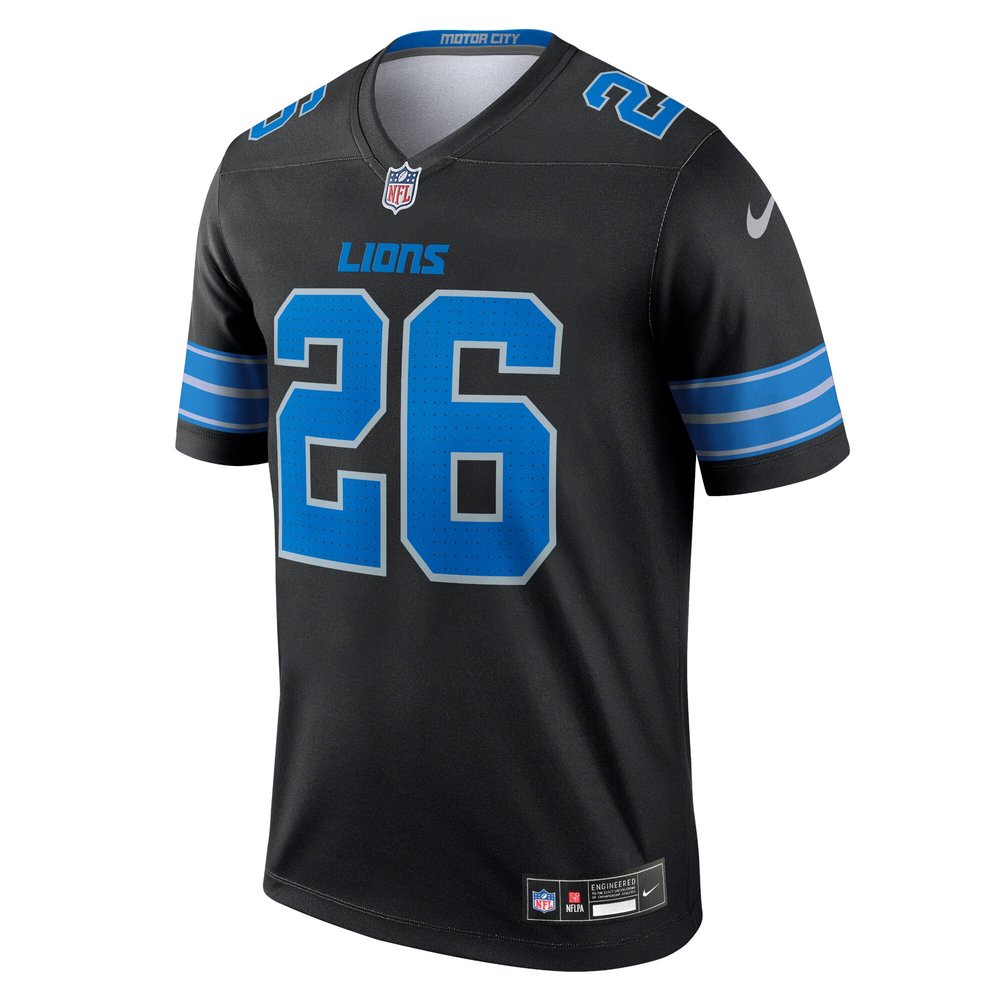 Men's Detroit Lions #26 Jahmyr Gibbs Black Legend Jersey Men's Detroit Lions #26 Jahmyr Gibbs Black Legend Jersey
