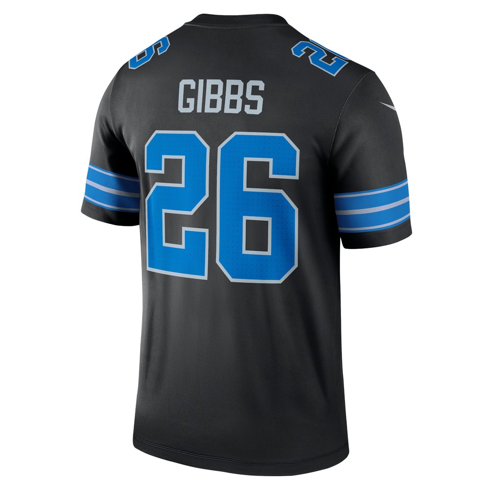 Men's Detroit Lions #26 Jahmyr Gibbs Black Legend Jersey Men's Detroit Lions #26 Jahmyr Gibbs Black Legend Jersey