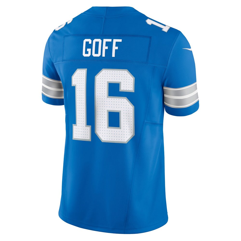 Men's Detroit Lions #16 Jared Goff Blue Vapor F.U.S.E. Limited Jersey Men's Detroit Lions #16 Jared Goff Blue Vapor F.U.S.E. Limited Jersey