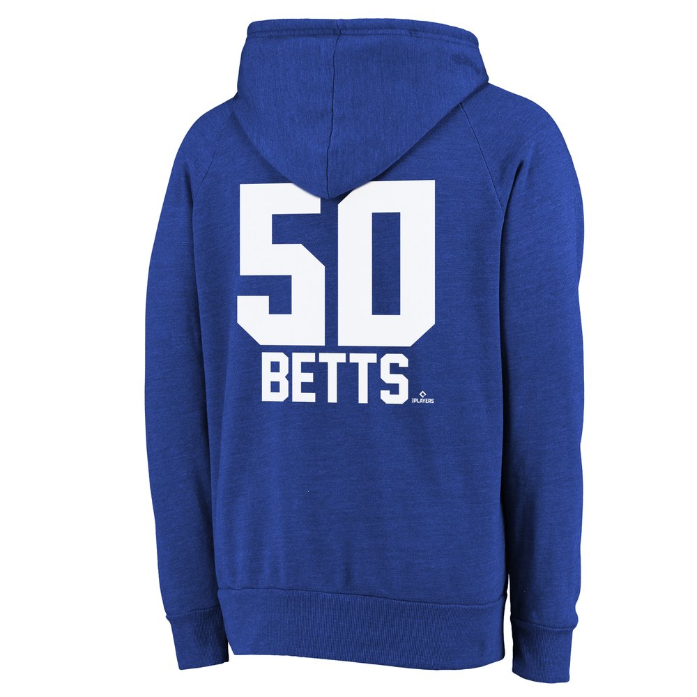 Men's Los Angeles Dodgers #50 Mookie Betts Threads Royal 2024 World Series Champions Hoodie Men's Los Angeles Dodgers #50 Mookie Betts Threads Royal 2024 World Series Champions Hoodie