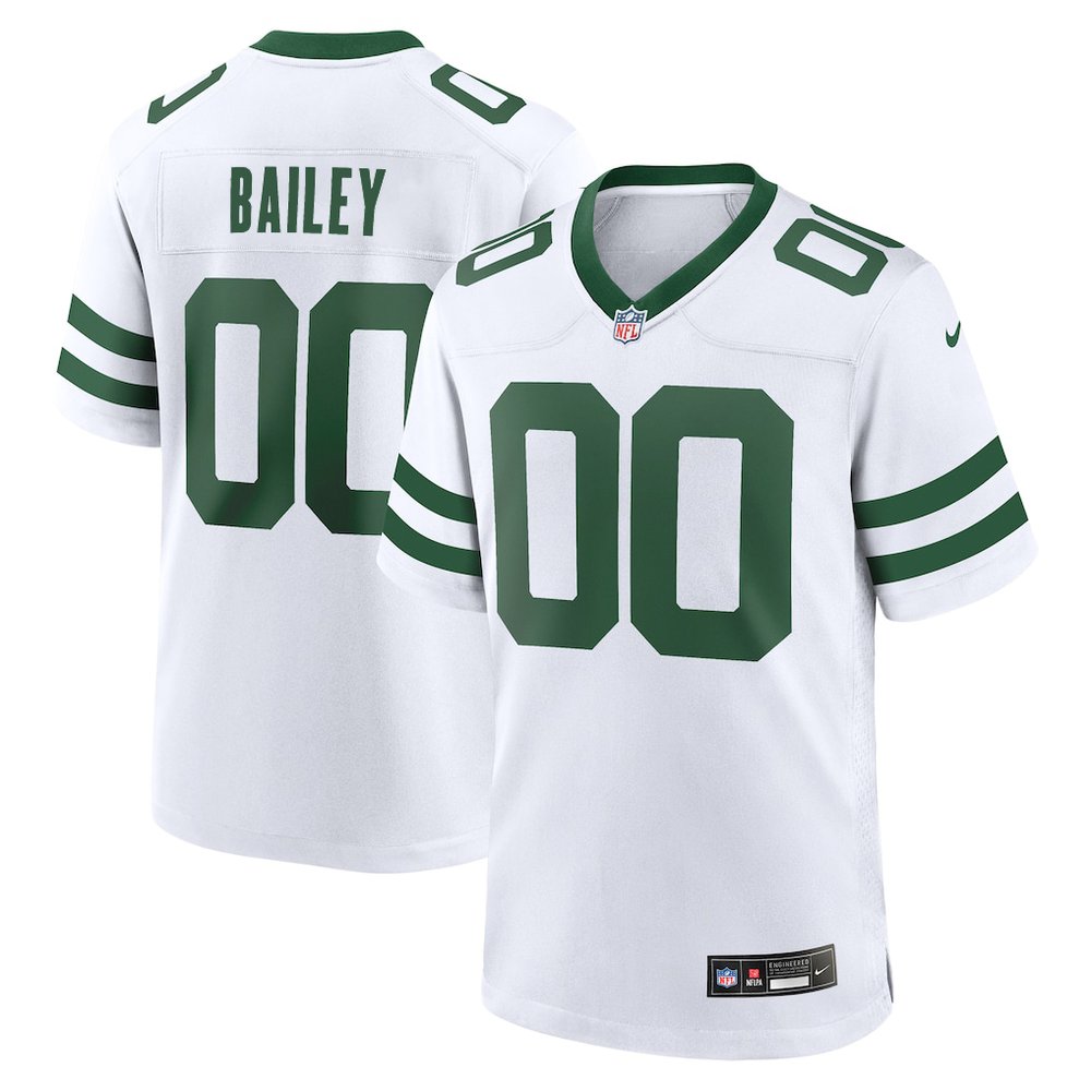 Men's New York Jets David Bailey White 2026 NFL Draft Game Jersey