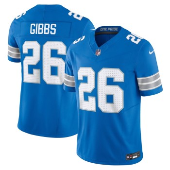 Men's Detroit Lions #26 Jahmyr Gibbs Blue Vapor F.U.S.E. Limited Jersey Men's Detroit Lions #26 Jahmyr Gibbs Blue Vapor F.U.S.E. Limited Jersey
