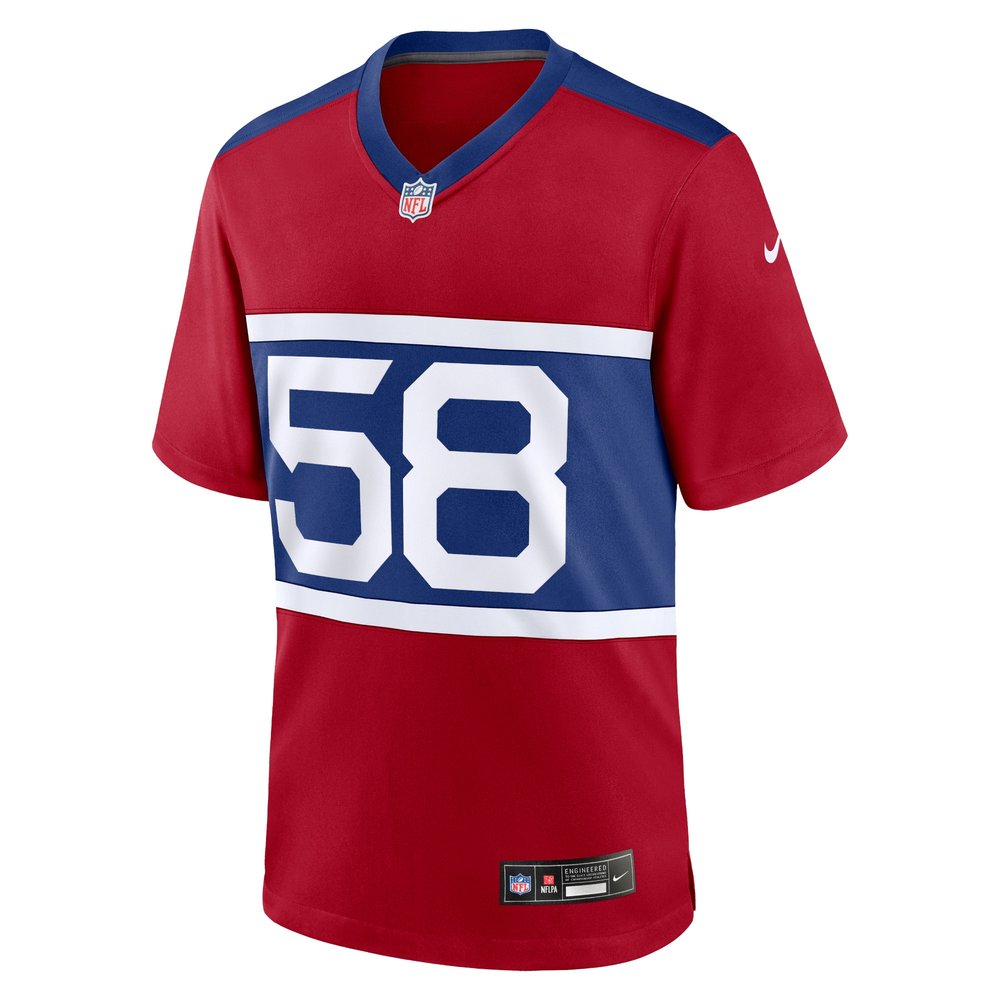 Men's New York Giants Bobby Okereke Century Red Alternate Player Game Jersey Men's New York Giants Bobby Okereke Century Red Alternate Player Game Jersey