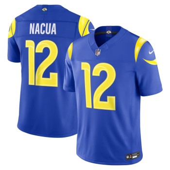Men's Los Angeles Rams #12 Puka Nacua Royal Vapor F.U.S.E. Sewn Down Limited Jersey