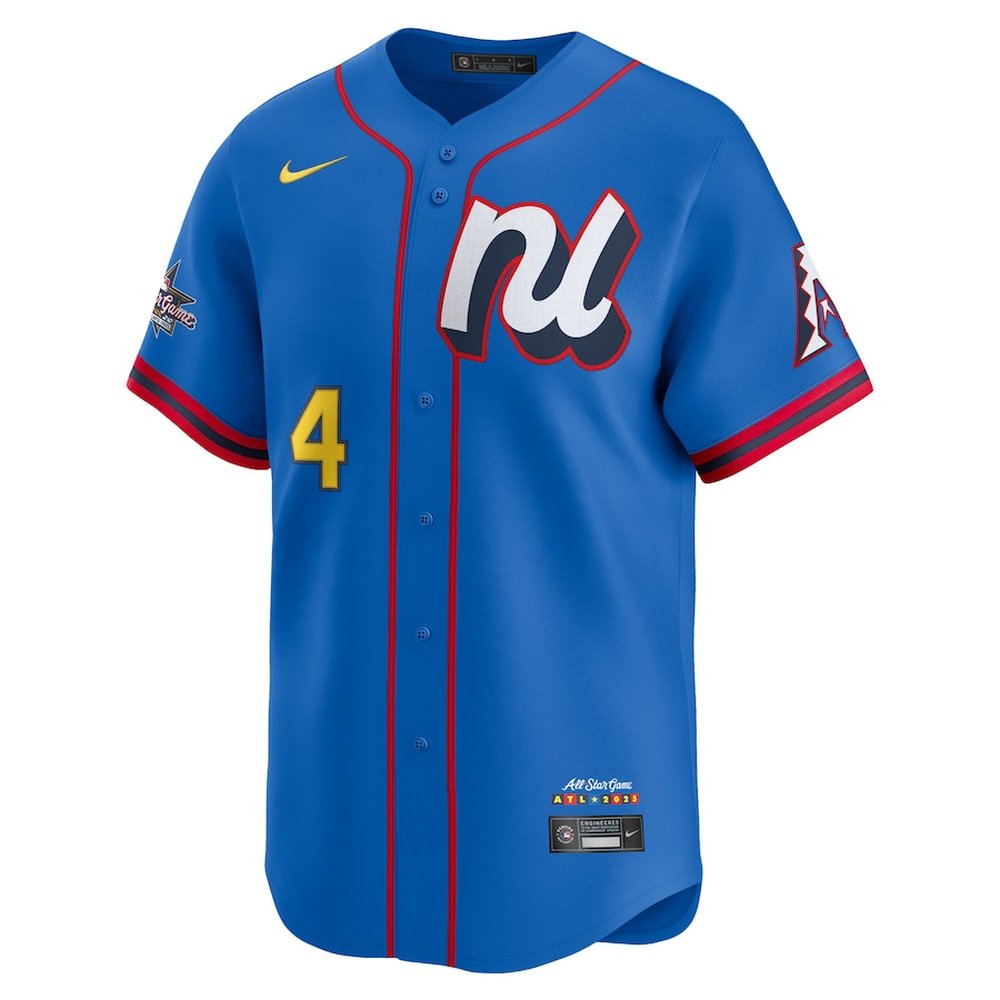 Youth National League #4 Ketel Marte Nike Blue 2025 All-Star Edition Limited Player Jersey Youth National League #4 Ketel Marte Nike Blue 2025 All-Star Edition Limited Player Jersey