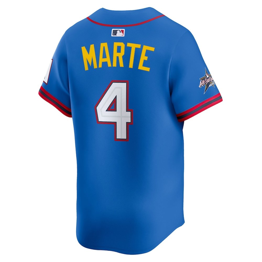 Youth National League #4 Ketel Marte Nike Blue 2025 All-Star Edition Limited Player Jersey Youth National League #4 Ketel Marte Nike Blue 2025 All-Star Edition Limited Player Jersey