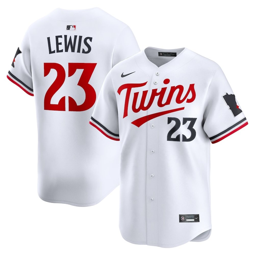 Men's Minnesota Twins #23 Royce Lewis White Home Limited Player Jersey