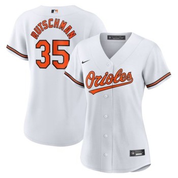 Women's Baltimore Orioles Adley Rutschman White Home Replica Player Jersey Women's Baltimore Orioles Adley Rutschman White Home Replica Player Jersey