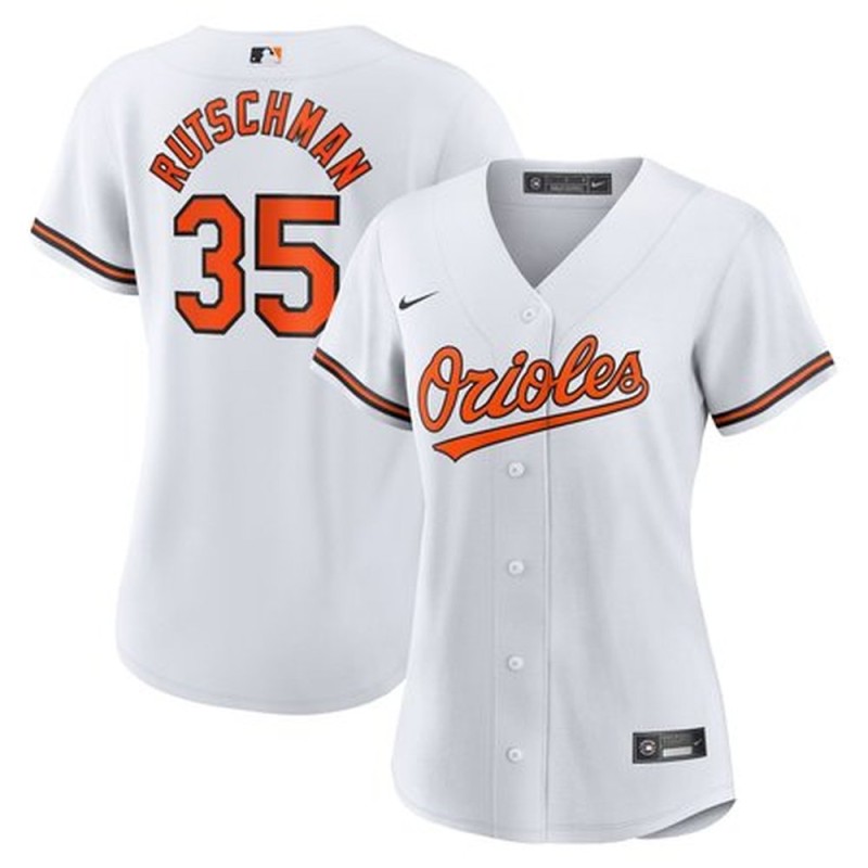 Women's Baltimore Orioles Adley Rutschman Nike White Home Replica Player Jersey Women's Baltimore Orioles Adley Rutschman Nike White Home Replica Player Jersey