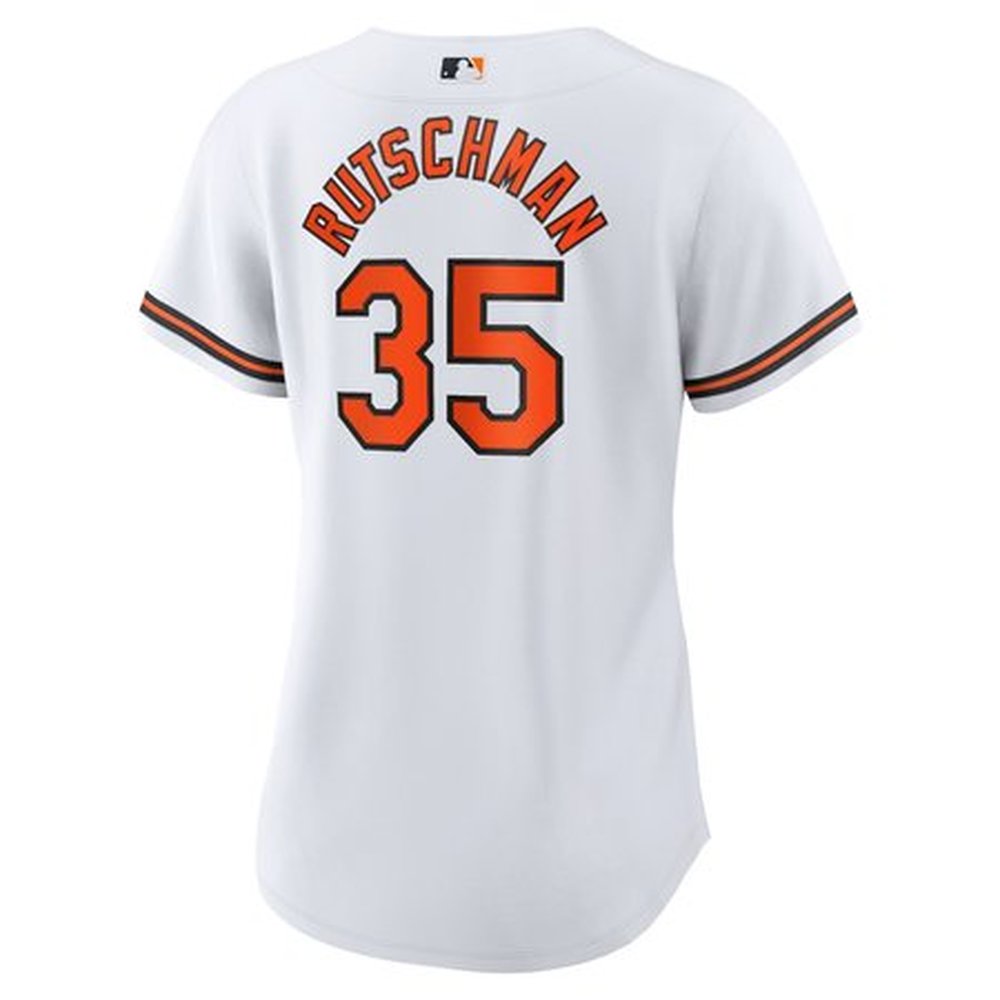 Women's Baltimore Orioles Adley Rutschman White Home Replica Player Jersey Women's Baltimore Orioles Adley Rutschman White Home Replica Player Jersey