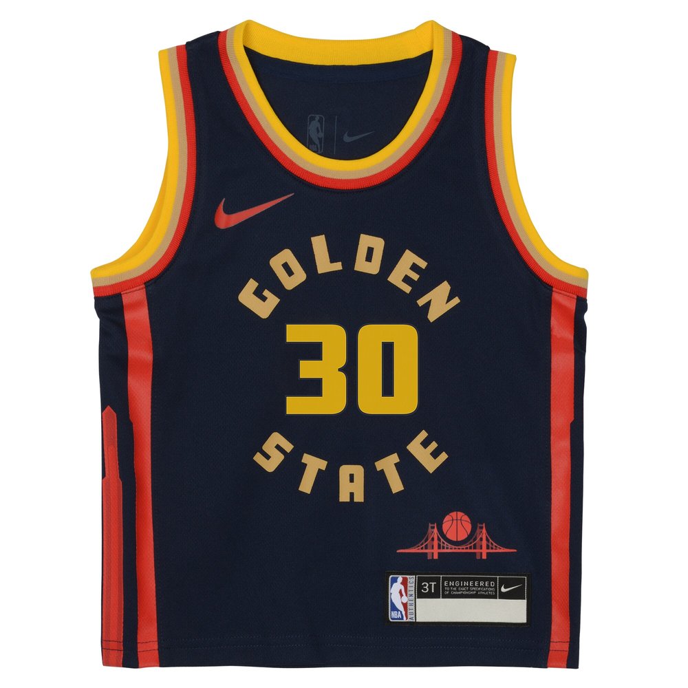 Toddler Golden State Warriors #30 Stephen Curry Navy 2024/25 Swingman Player City Edition Jersey Toddler Golden State Warriors #30 Stephen Curry Navy 2024/25 Swingman Player City Edition Jersey