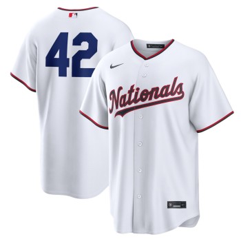 Youth Washington Nationals #42 Jackie Robinson Nike White Home 2026 Jackie Robinson Day Replica Jersey
