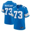 Men's Detroit Lions Christian Mahogany  Blue Team Game Jersey
