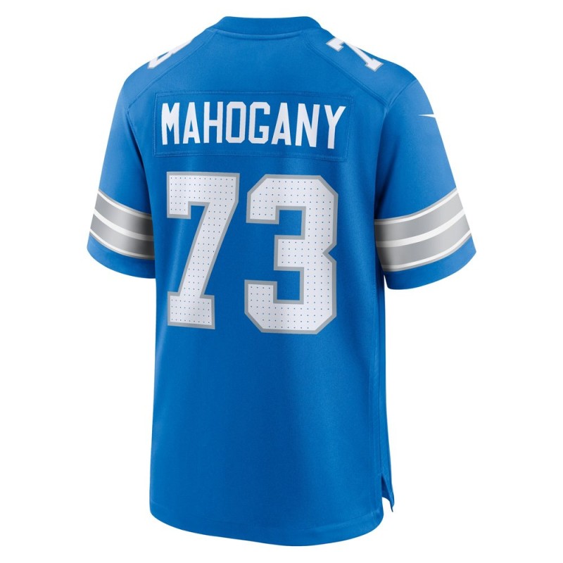 Men's Detroit Lions Christian Mahogany Blue Team Game Jersey Men's Detroit Lions Christian Mahogany Blue Team Game Jersey