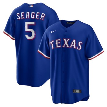 Youth Texas Rangers #5 Corey Seager Royal With Patch Stitched Baseball Jersey Youth Texas Rangers #5 Corey Seager Royal With Patch Stitched Baseball Jersey