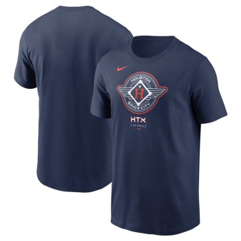Men's Houston Astros Navy 2025 City Connect Logo T-Shirt Men's Houston Astros Navy 2025 City Connect Logo T-Shirt