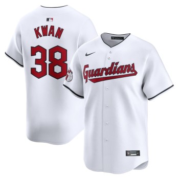 Men's Cleveland Guardians #38 Steven Kwan Nike White Home Limited Player Jersey Men's Cleveland Guardians #38 Steven Kwan Nike White Home Limited Player Jersey