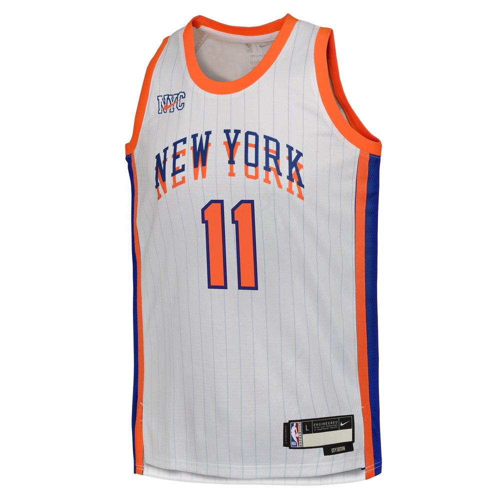 Youth New York Knicks Jalen Brunson White 2024/25 Swingman Player Jersey - City Edition Youth New York Knicks Jalen Brunson White 2024/25 Swingman Player Jersey - City Edition