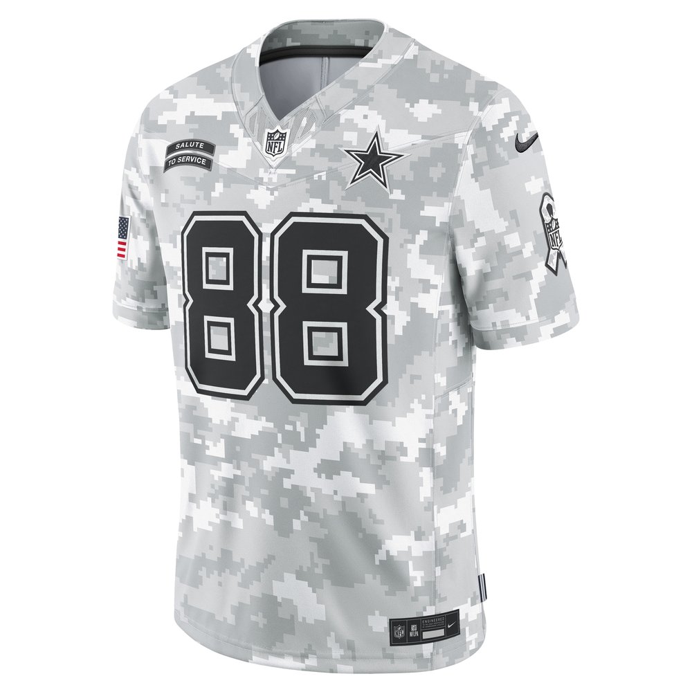 Men's Dallas Cowboys CeeDee Lamb Arctic Camo 2024 Salute to Service Limited Jersey