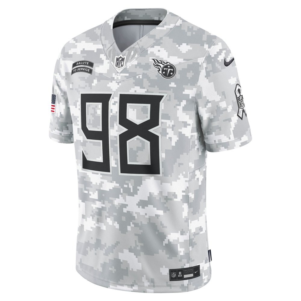 Men's Tennessee Titans Jeffery Simmons Arctic Camo 2024 Salute to Service Limited Jersey Men's Tennessee Titans Jeffery Simmons Arctic Camo 2024 Salute to Service Limited Jersey