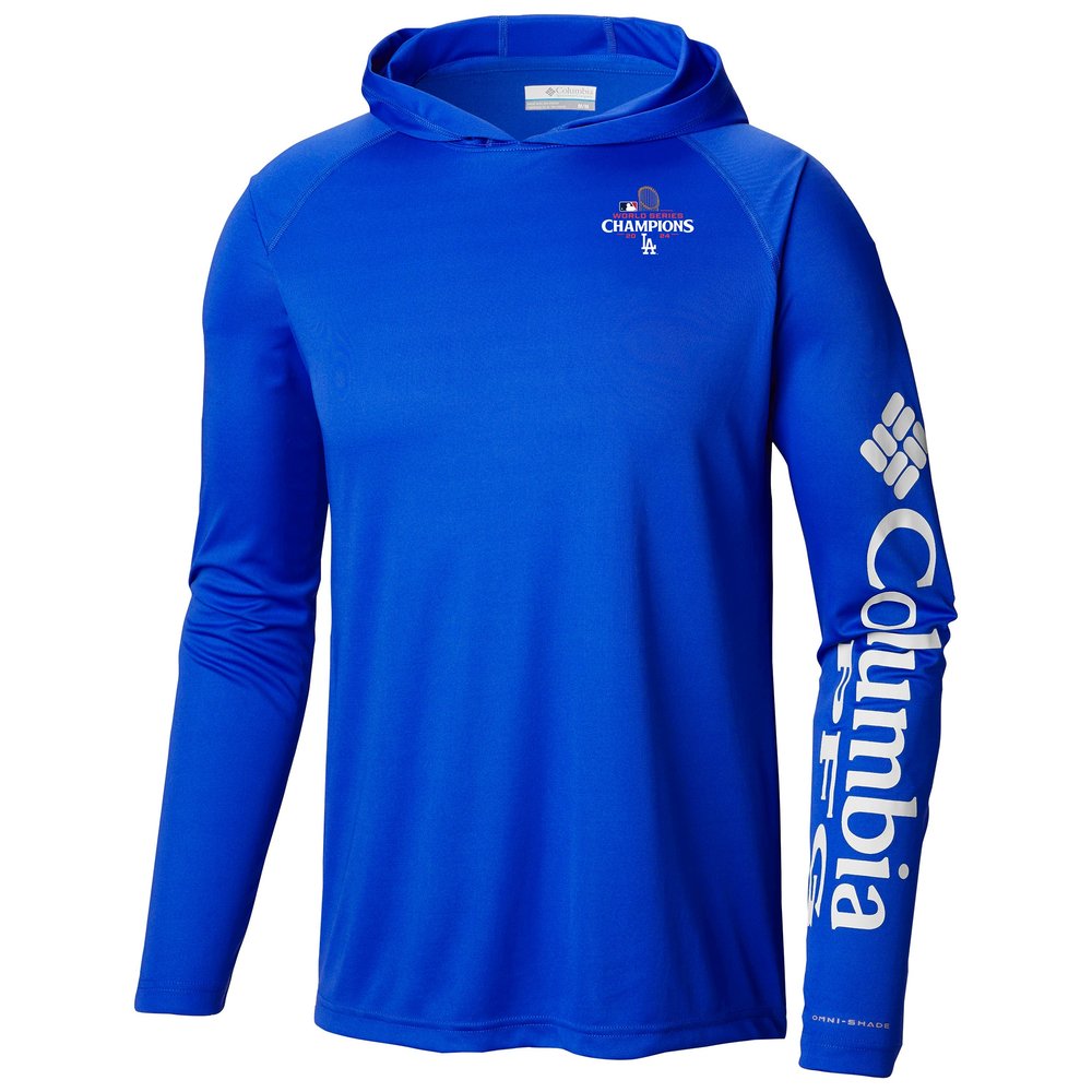 Men's Los Angeles Dodgers Columbia Royal 2024 World Series Champions Terminal Tackle Omni-Wick? Raglan Pullover Hoodie Men's Los Angeles Dodgers Columbia Royal 2024 World Series Champions Terminal Tackle Omni-Wick? Raglan Pullover Hoodie