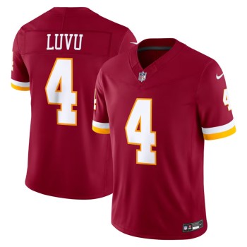 Men's Washington Commanders #4 Frankie Luvu Burgundy Vapor F.U.S.E. Sewn Down Limited Jersey Men's Washington Commanders #4 Frankie Luvu Burgundy Vapor F.U.S.E. Sewn Down Limited Jersey