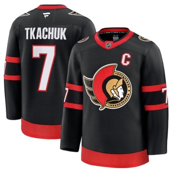 Men's Ottawa Senators #7 Brady Tkachuk Black Home Premium Jersey Men's Ottawa Senators #7 Brady Tkachuk Black Home Premium Jersey