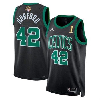 Men's Boston Celtics #42 Al Horford Black 2024 Finals Champions Statement Edition Stitched Basketball Jersey Men's Boston Celtics #42 Al Horford Black 2024 Finals Champions Statement Edition Stitched Basketball Jersey