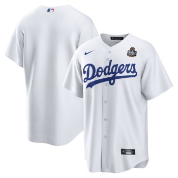 Men's Los Angeles Dodgers  White 2024 World Series Big & Tall Replica Jersey